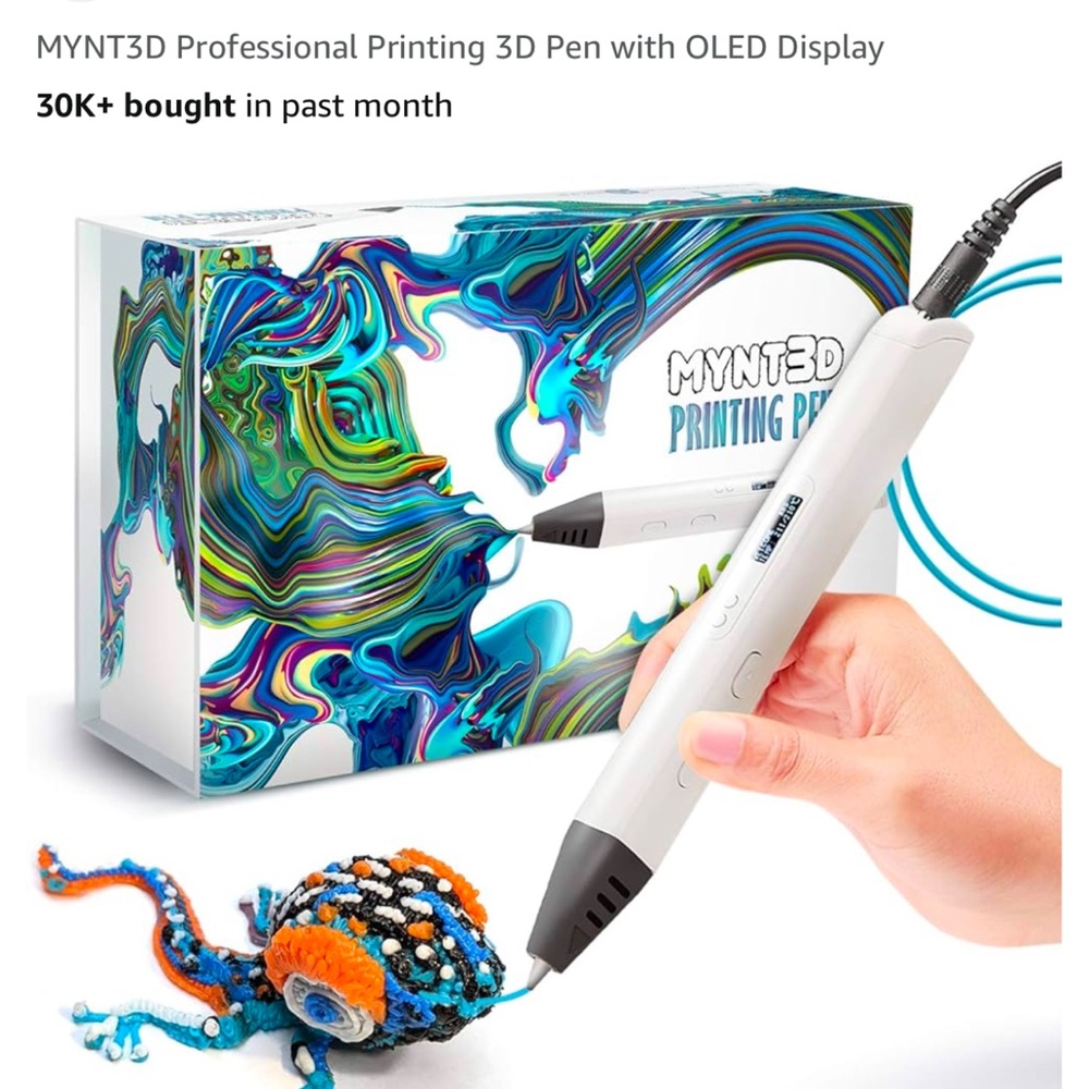 NWOT MYNT3D Printing Pen with extra PLA filament